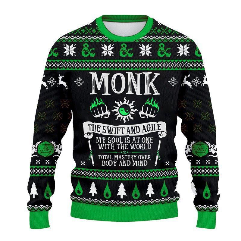Men's And Women's Fashion Casual Digital Printing Round Neck Sweatshirt