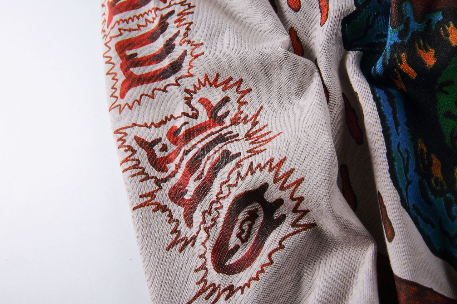 Street Skull Graffiti Coconut Long Sleeve T-Shirt