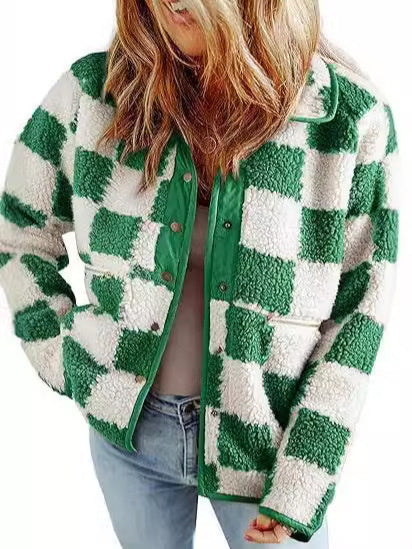 Fashion Personality Women's Plaid Jacket