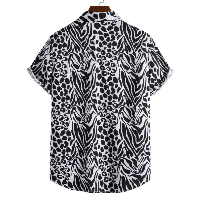 Summer New Plus Size Men's Casual Fashion 3D Digital Printing