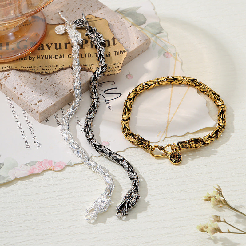 Retro Hip Hop Dragon Bracelet