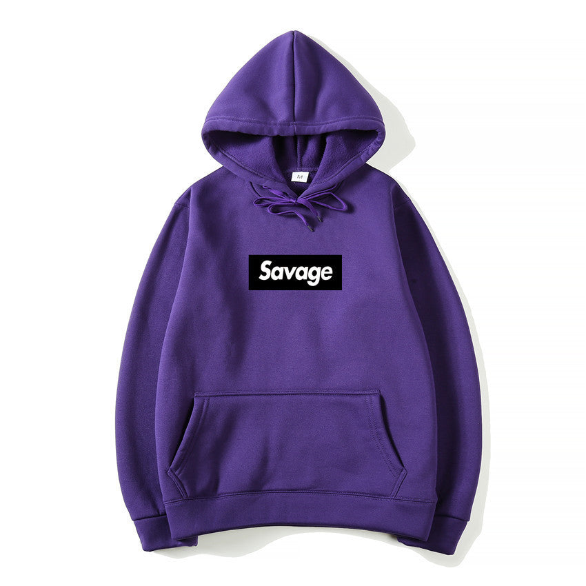 Hip Hop Hooded Sweatshirt with Letters