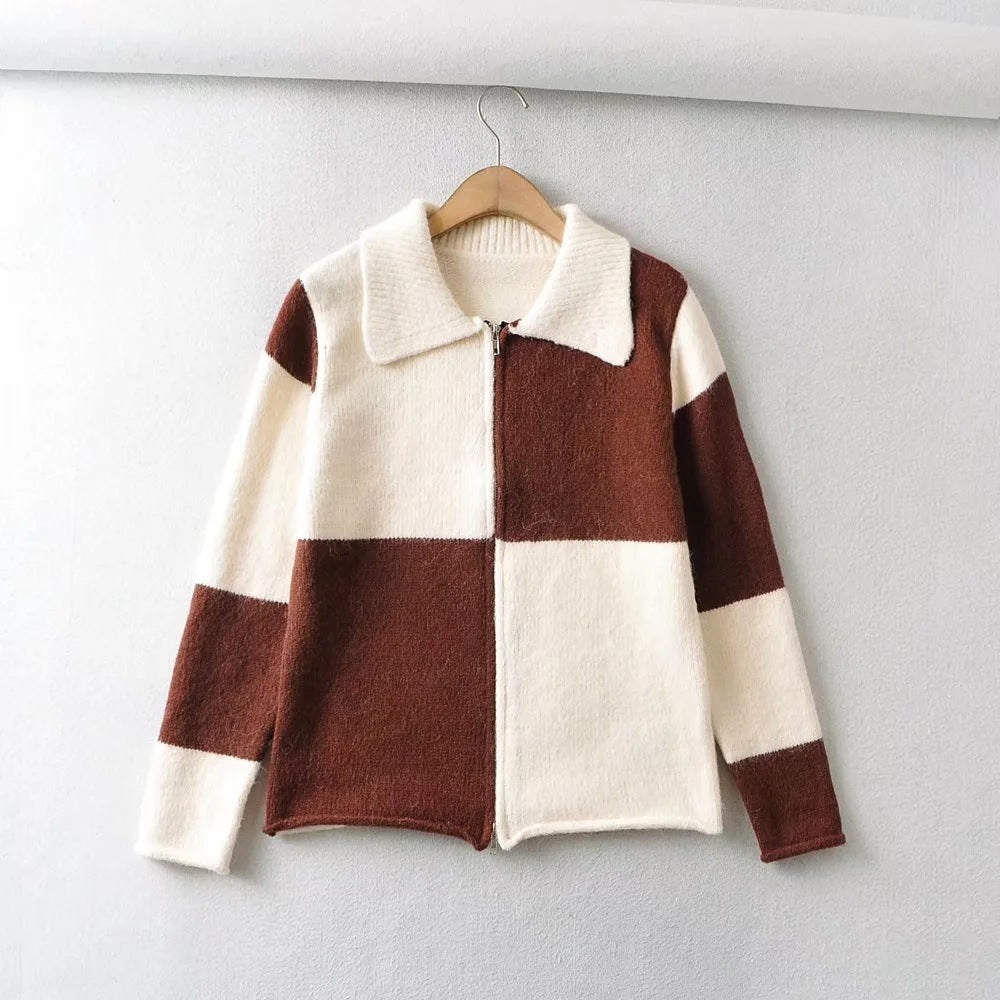 Fall Street Hipster Lapel Ladies Top