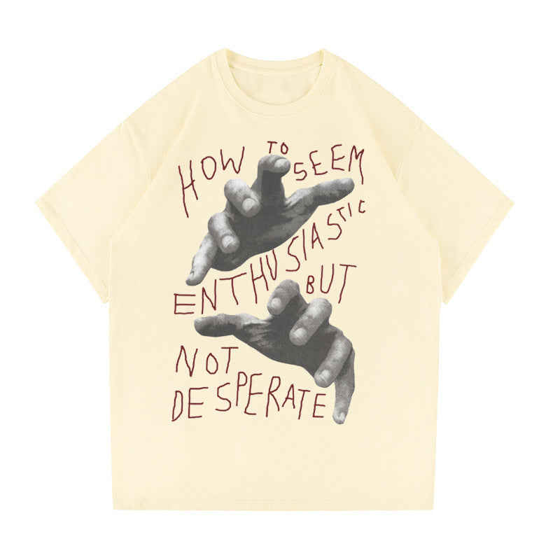 Women's American Round Neck Loose T-shirt