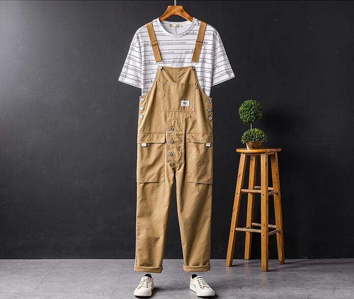 Suspenders Hip Hop Wide Leg Slacks