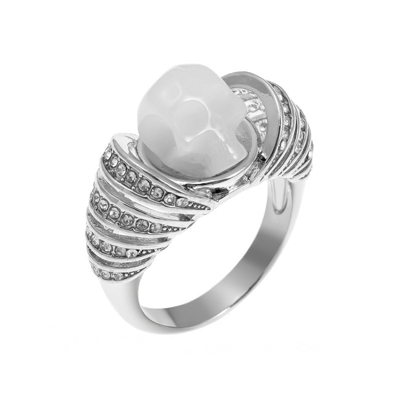 Diamond Skull Ring Punk Street
