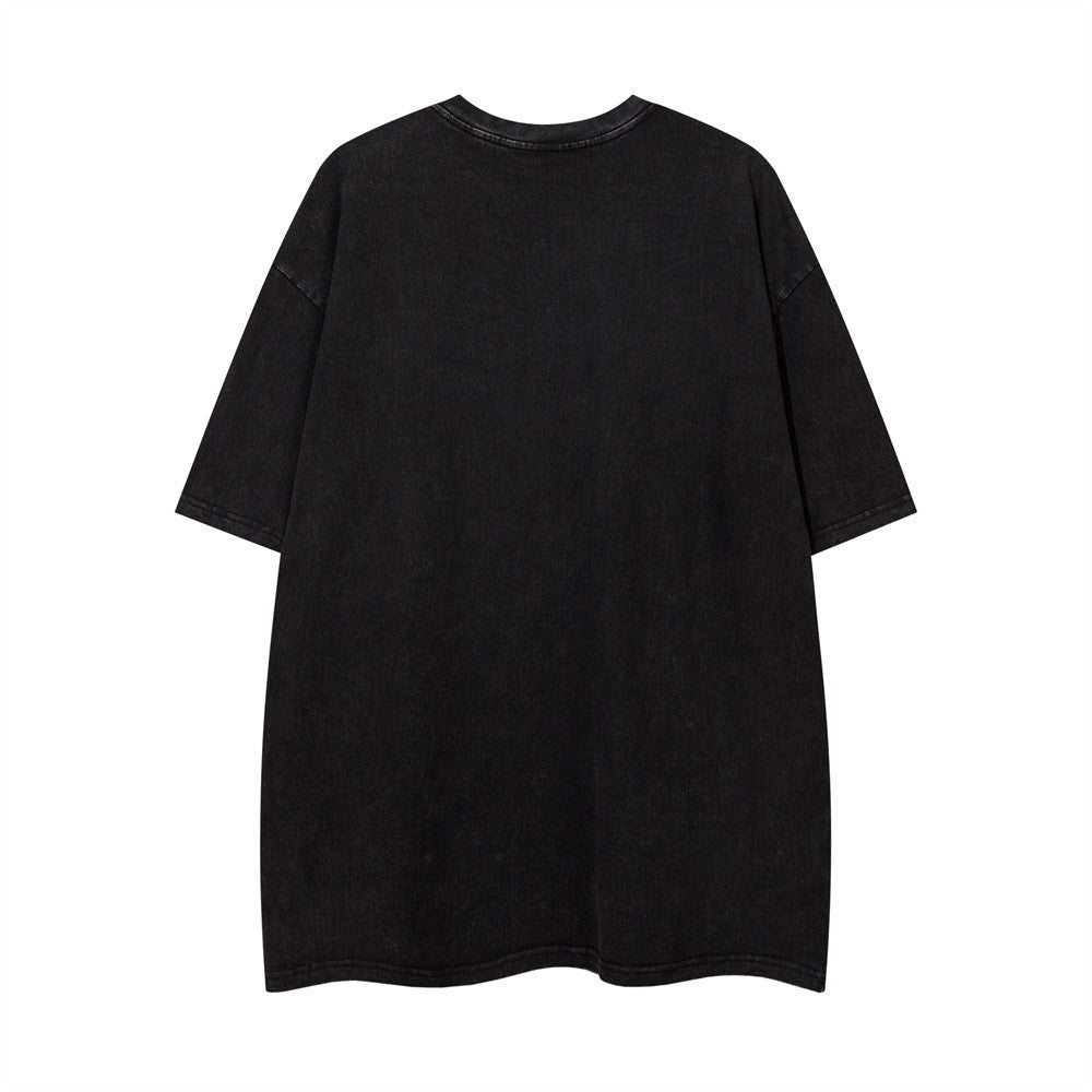 Niche High Street Graffiti Letter Short Sleeve