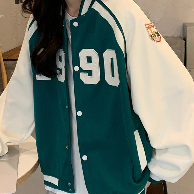 New Hip Hop Loose Plus Size Student Jacket BF Wind Jacket