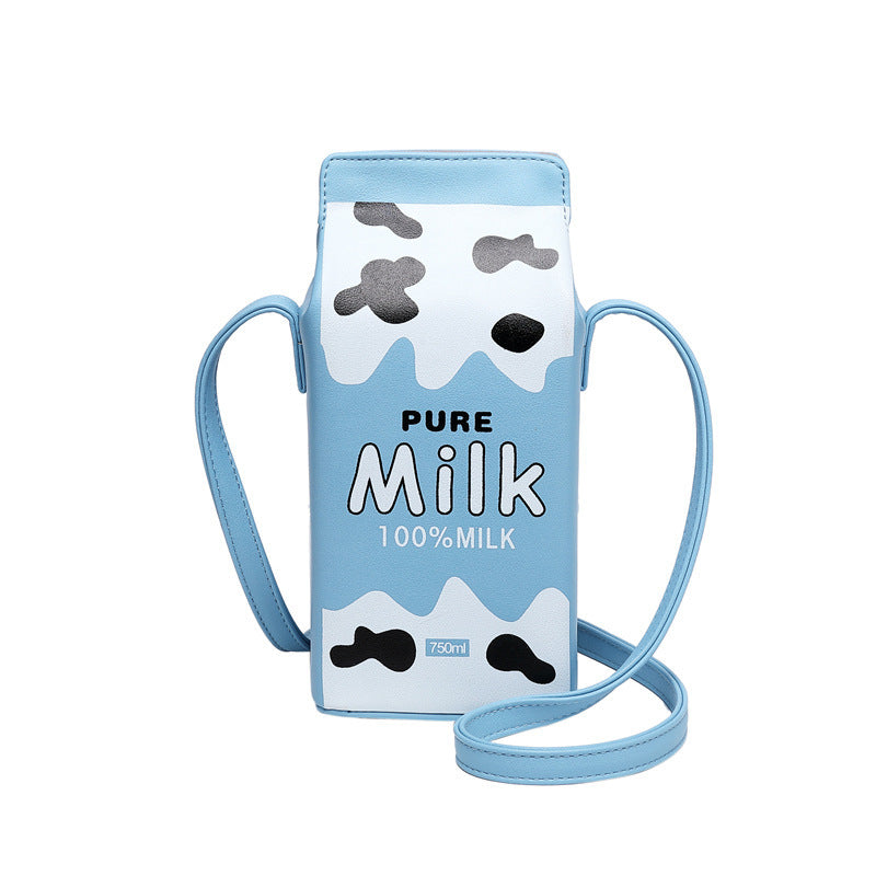 Crossbody bag milk box bag