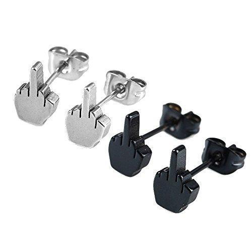 Middle Finger Earrings Finger Earrings