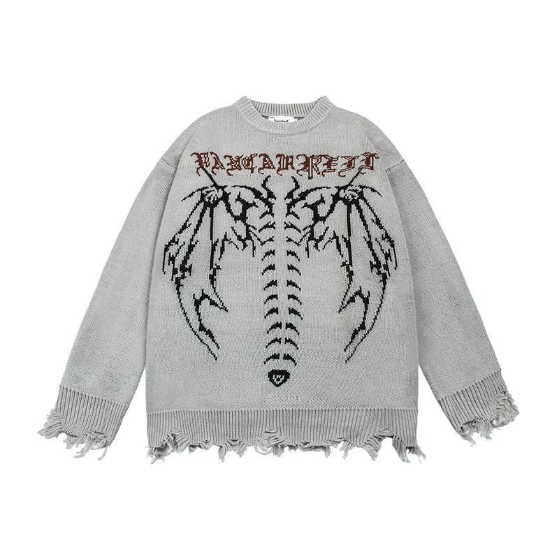 American High Street Dark Jacquard Sweater