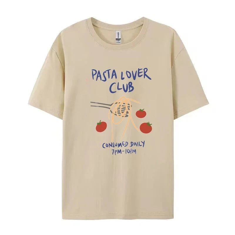 Women Retro Graphic Tee Fruit Print Crew Neck Short Sleeve