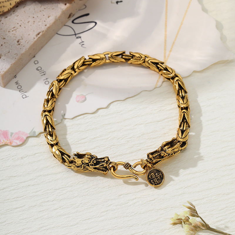 Retro Hip Hop Dragon Bracelet