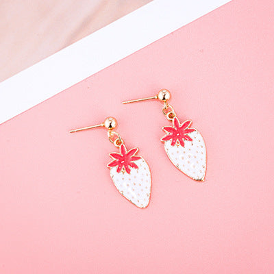 Girly Cute Fruit Earrings Ice Cream Apple Earrings Cactus Ins Earrings Pineapple Earrings