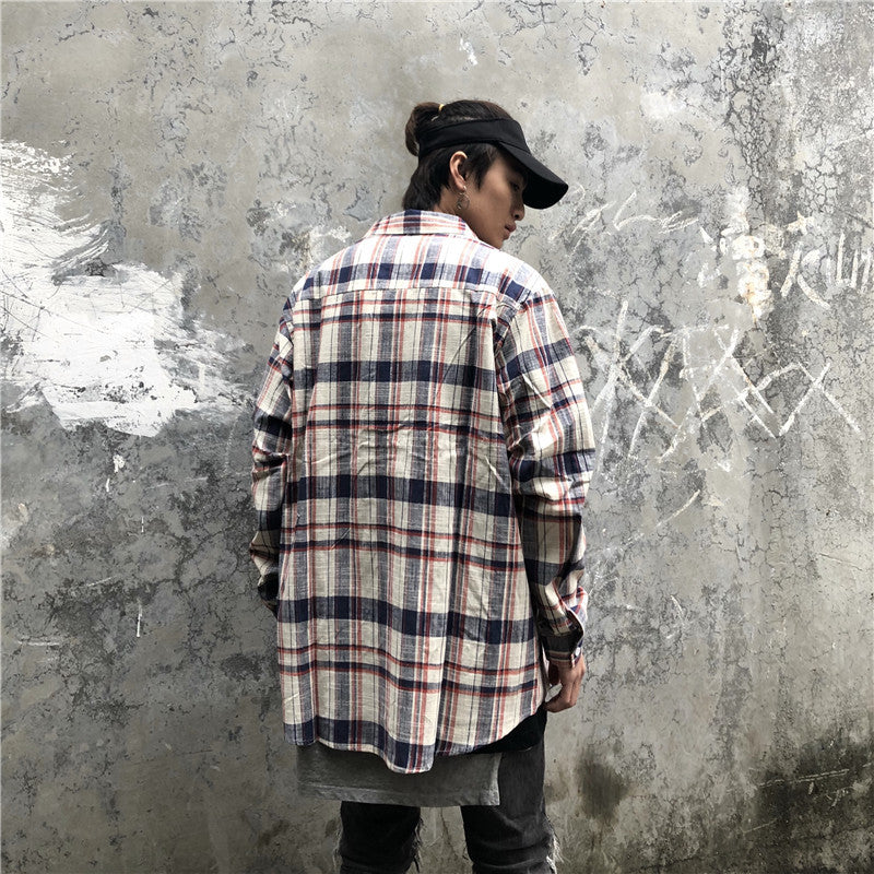 High Street Hem Plaid Shirt