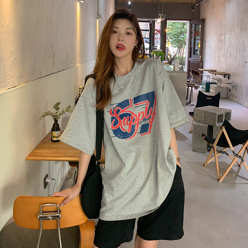 Women's Casual American Street Style T-shirt