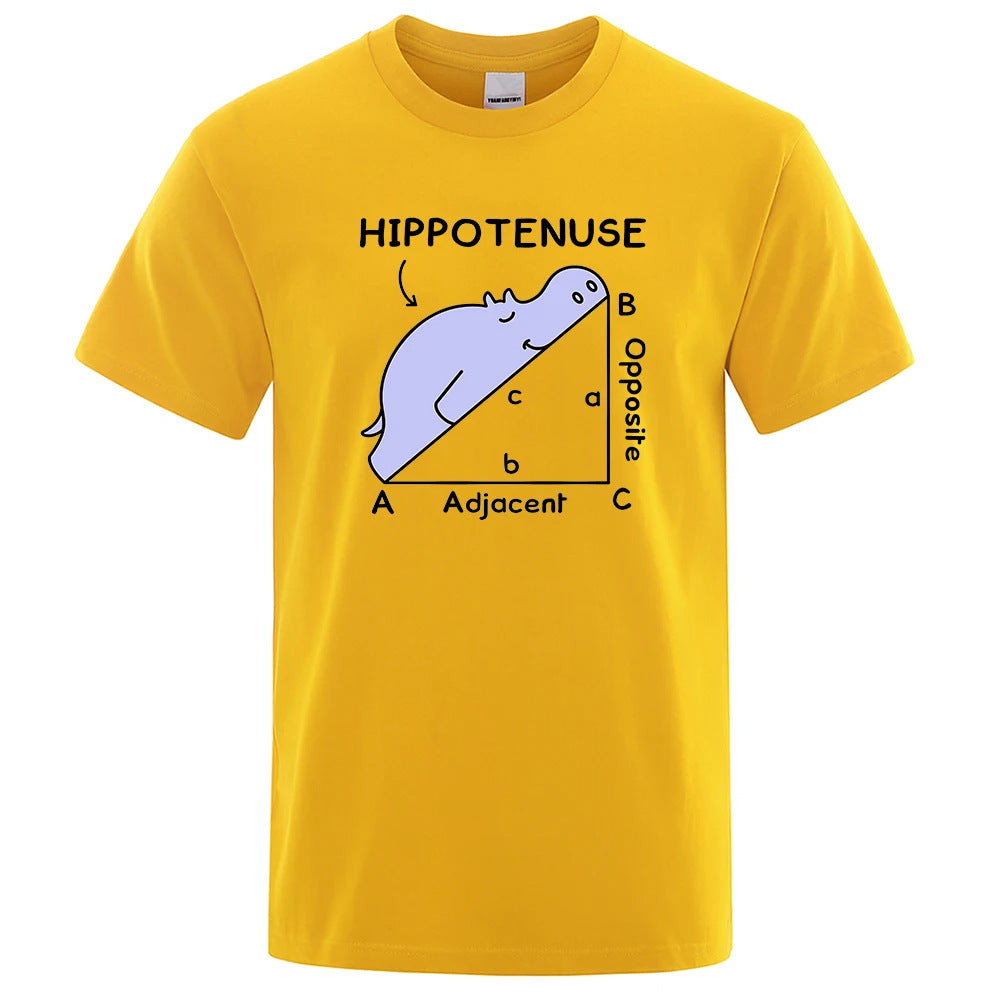 Hippotenuse Opposite Adjacent Funny Printed Men Women T Sh