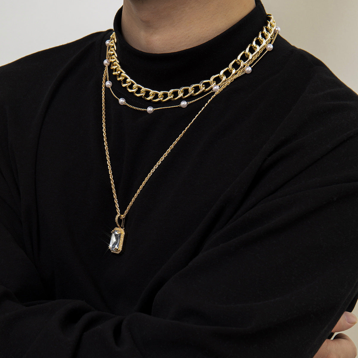 Temperament Necklace Geometric High Street Style Hip Hop