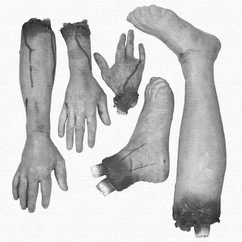 Halloween Broken Hand Horror Decoration Props Haunted House Bar Chamber Spoof Simulation