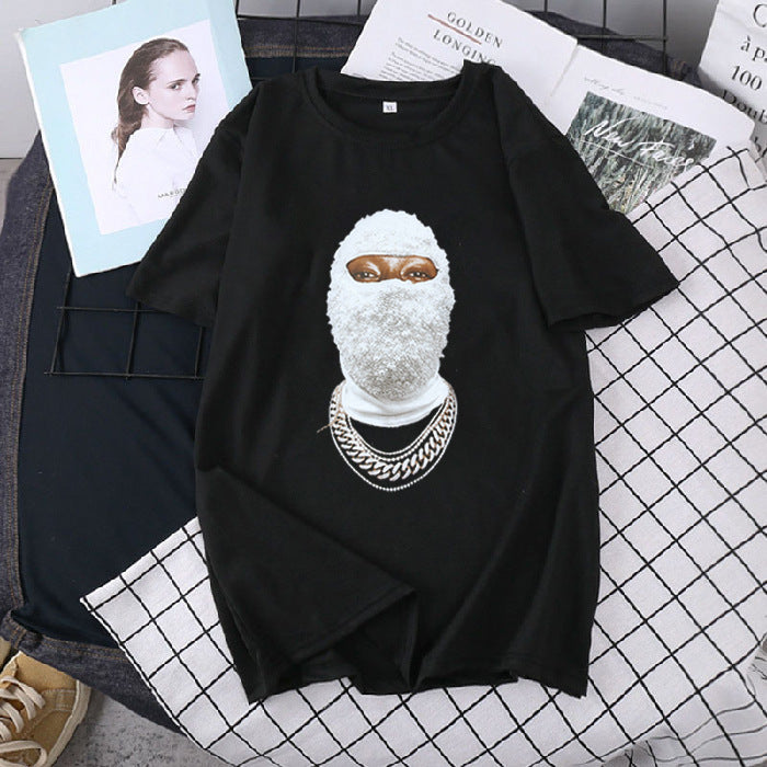 Black Short-sleeved T-shirt Women's Spring And Summer American Street Personality Loose Top Wear