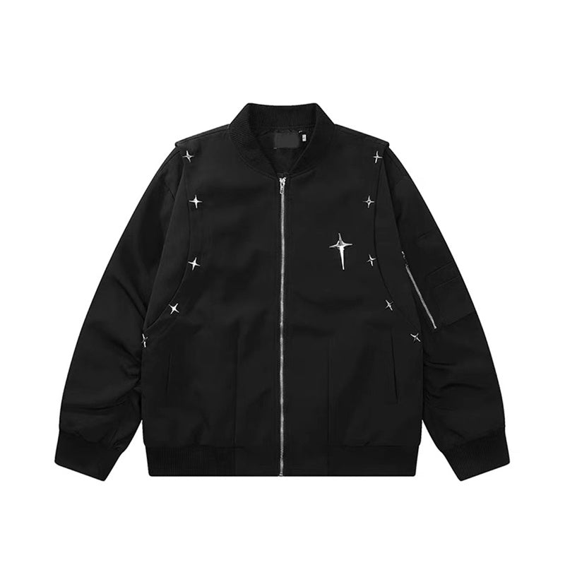 American Retro Street Metal Pilot Jacket