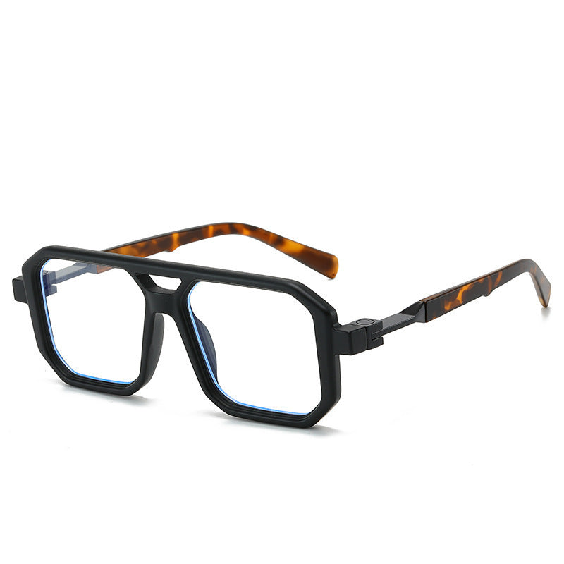 Retro Double Beam Pilot Catwalk Light Luxury Sunglasses Ins