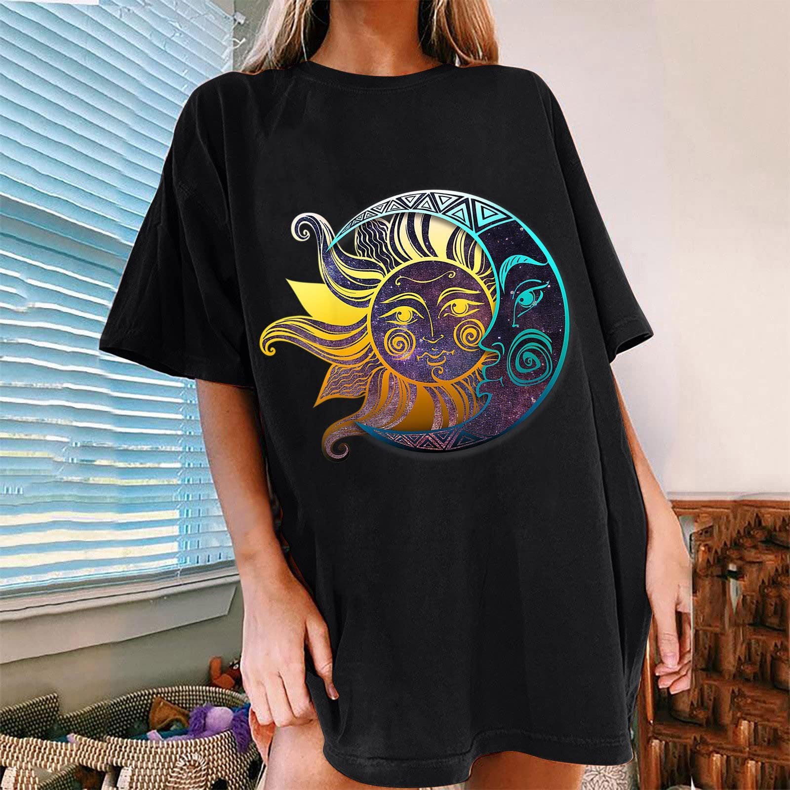 Women's Plus Size Mid-length Round Neck Short-sleeved T-shirt