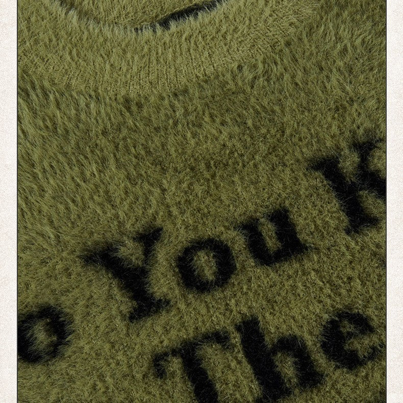 Street Slogan Letter Culture Sweater
