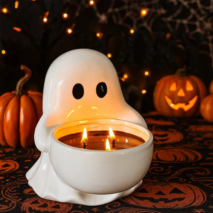 Halloween Ghost Aromatherapy Candlestick Desktop Decoration