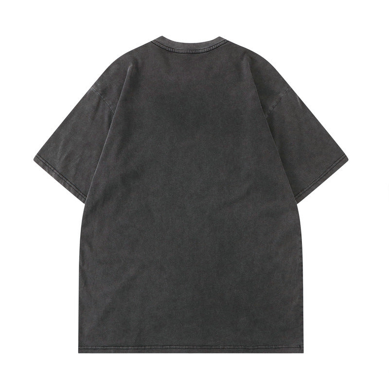 Men's Retro Street Printed Loose T-shirt