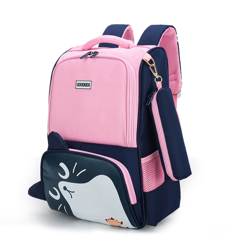 Primary School Schoolbag British College Style Large-capacity Spine Protection Backpack