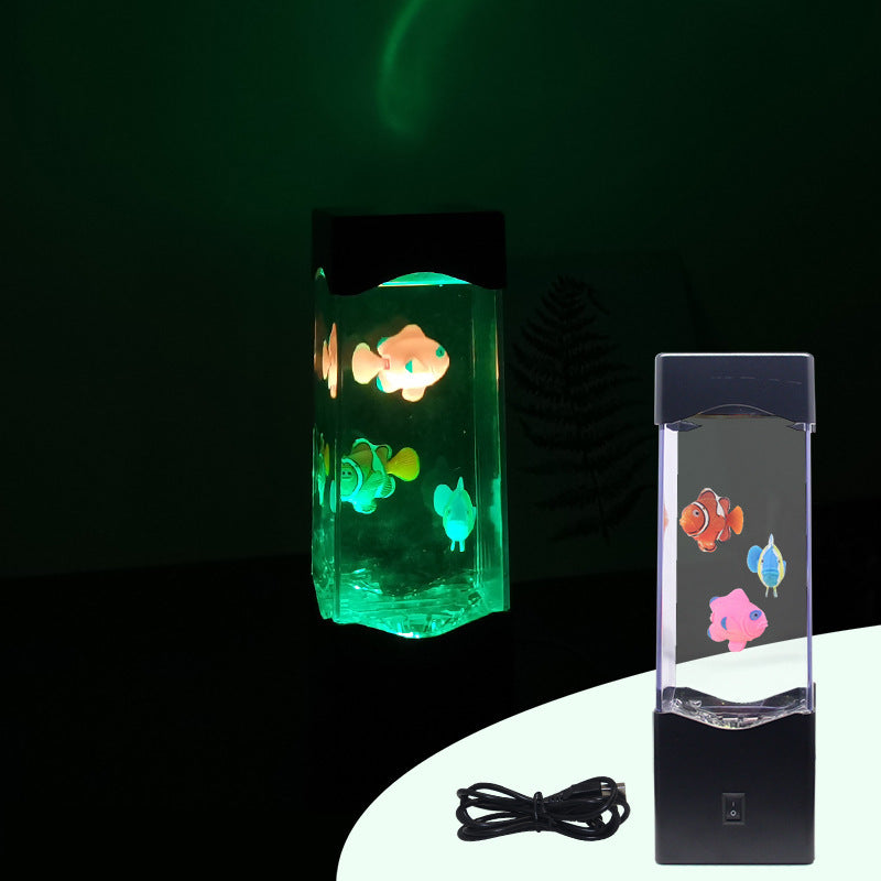 LED Aquarium Light Lava Lamp Stage Lights Creative Night