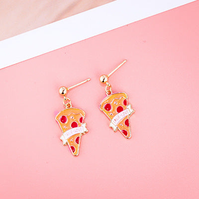 Girly Cute Fruit Earrings Ice Cream Apple Earrings Cactus Ins Earrings Pineapple Earrings