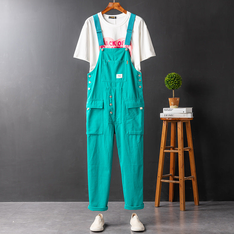 Suspenders Hip Hop Wide Leg Slacks