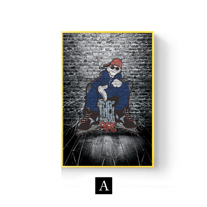 Street Graffiti Art Picture Abstract Cloth Painting