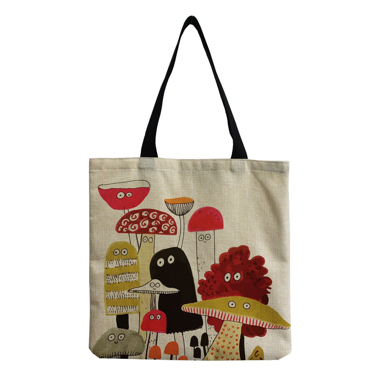 Cartoon Mushroom One-shoulder Portable Reusable Cute Mushroom