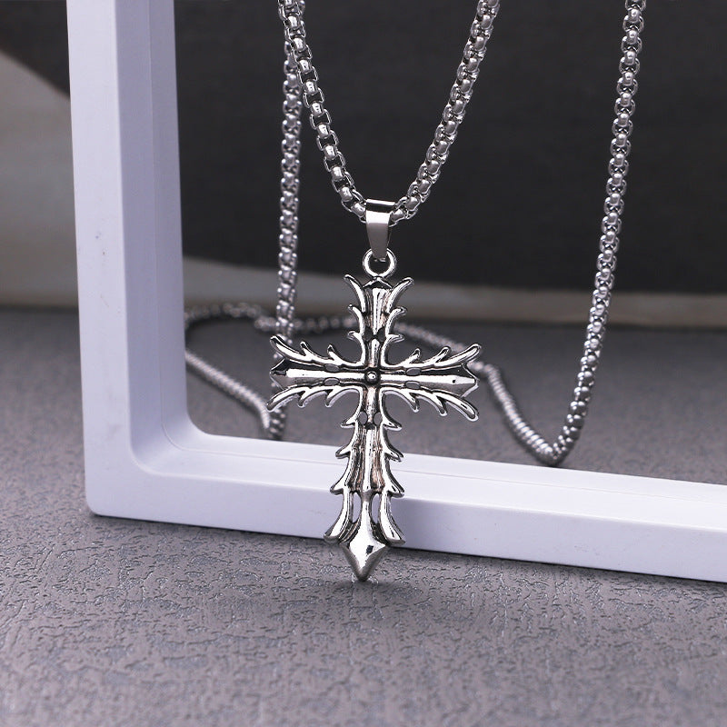 Men's Titanium Steel Hip Hop Fashion Hip Hop Stainless Steel Personalized Necklace