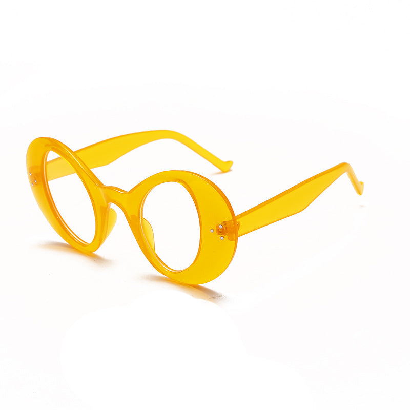 Ladies Funny Hip Hop Style White Glasses