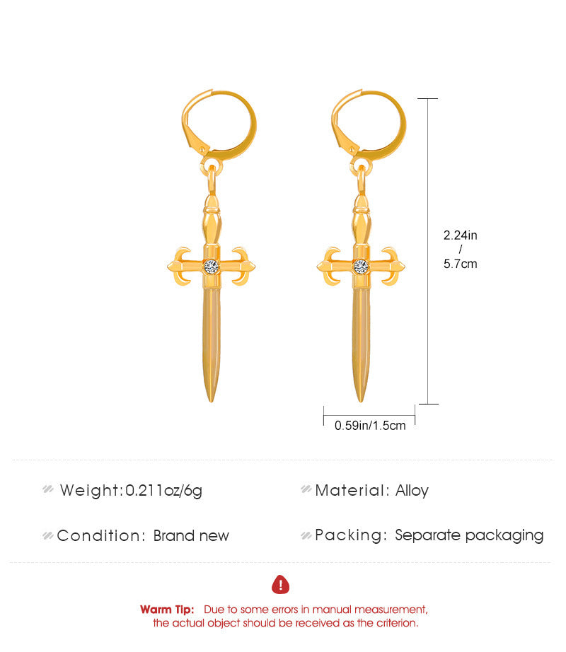 Simple Retro Punk Street Earrings
