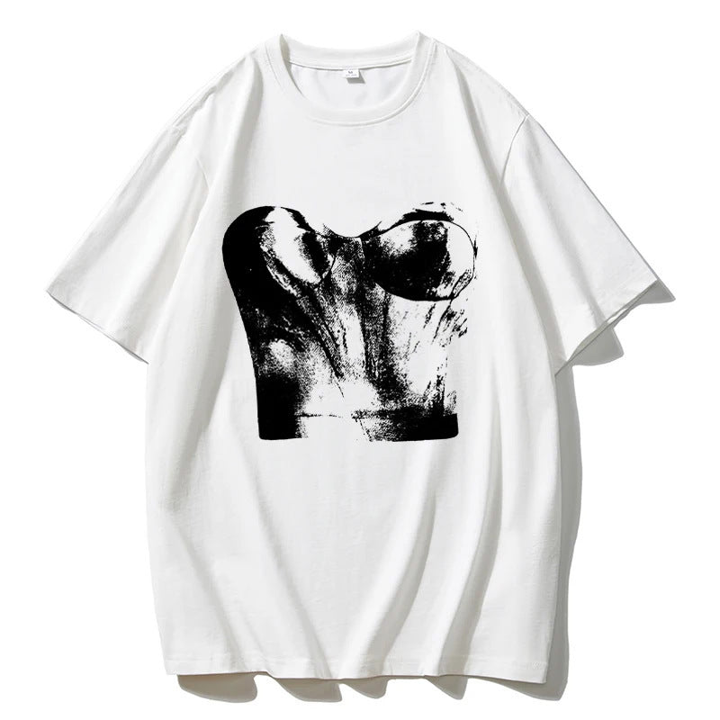 Women's Printed T-shirt Summer Soft Short
