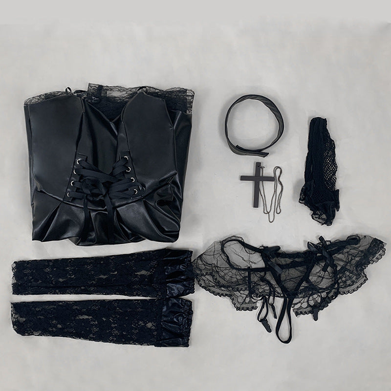 Black Dress Cosplay Performance Costume