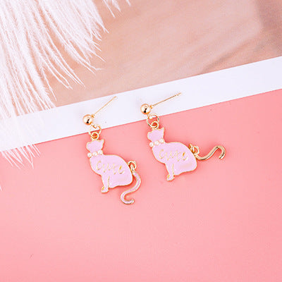 Girly Cute Fruit Earrings Ice Cream Apple Earrings Cactus Ins Earrings Pineapple Earrings