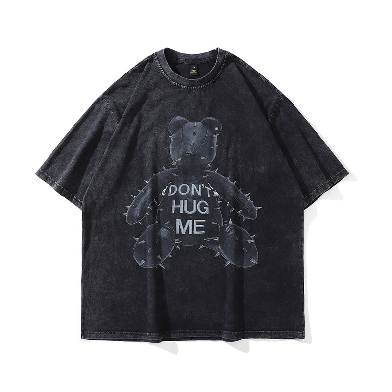 Hip Hop Oversized Streetwear Vintage T-shirts Bear