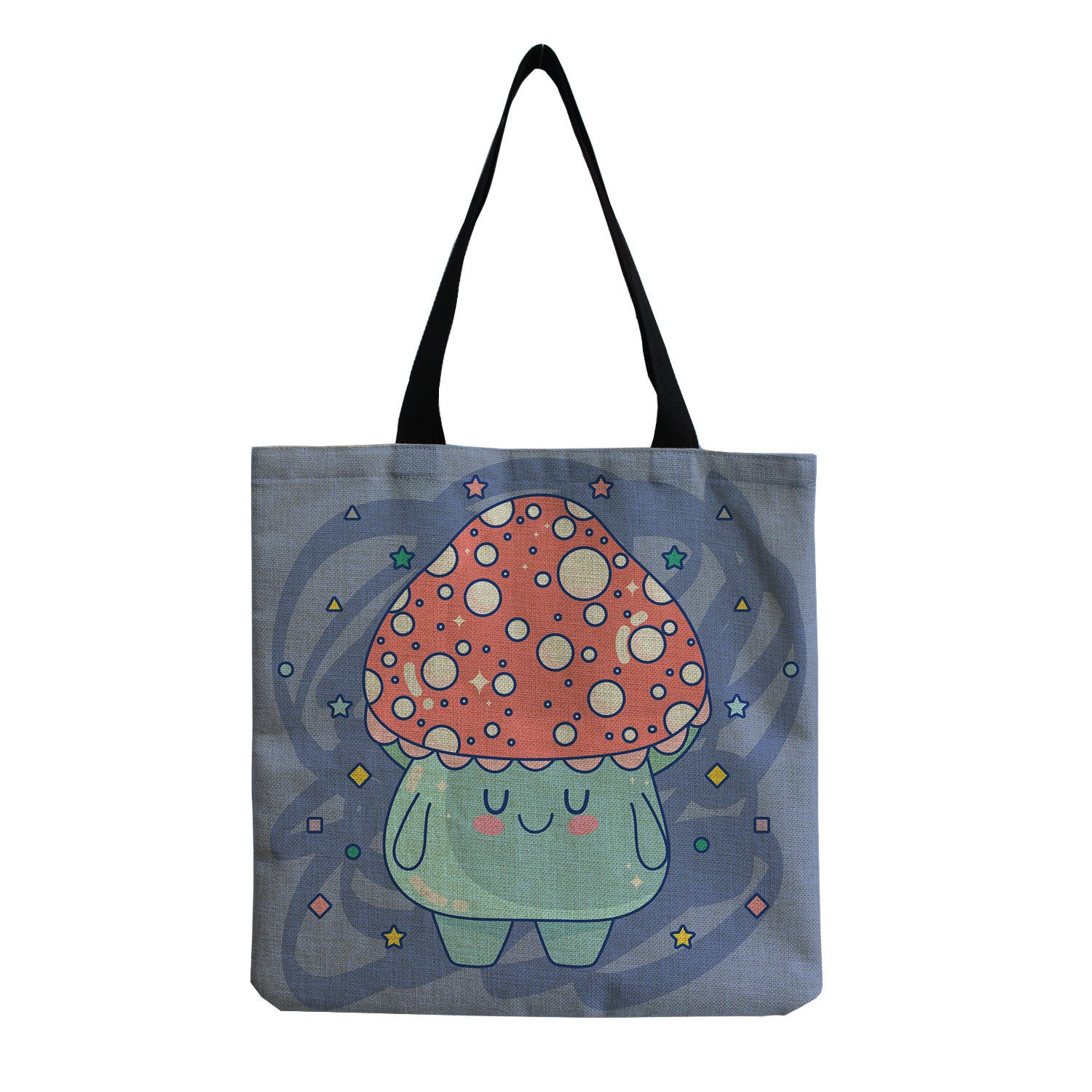 Cartoon Mushroom One-shoulder Portable Reusable Cute Mushroom