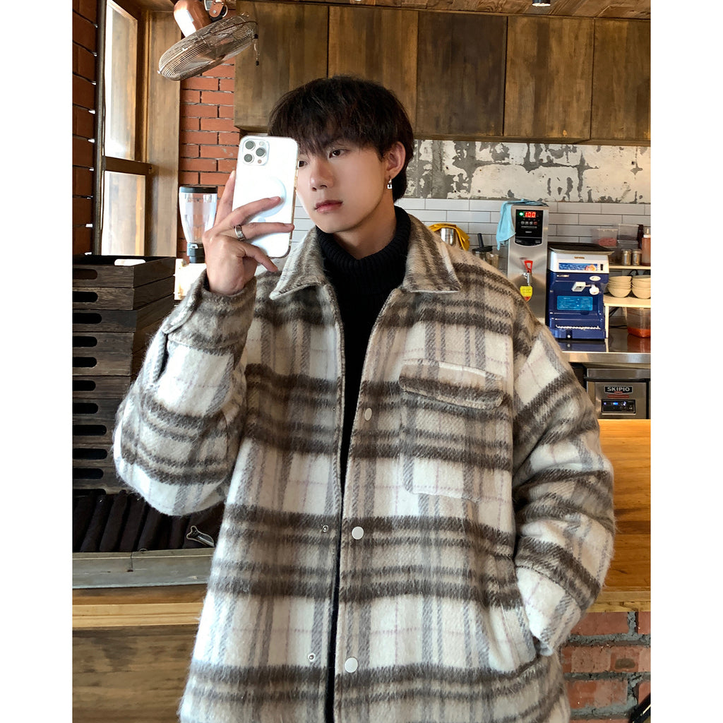 Thick Woolen Coat Men's Autumn And Winter
