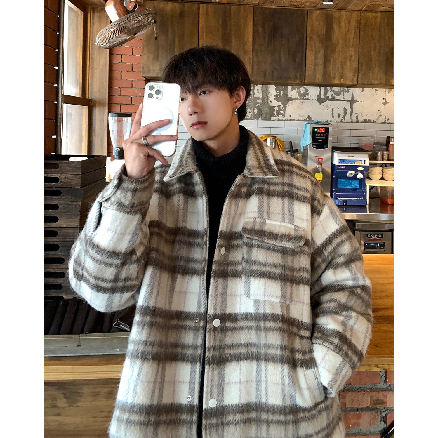 Thick Woolen Coat Men's Autumn And Winter