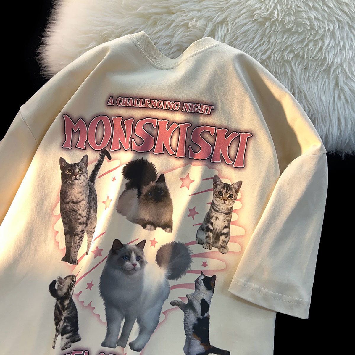 New Pure Cotton Short Sleeve T-shirt Men And Women Simple Retro Loose
