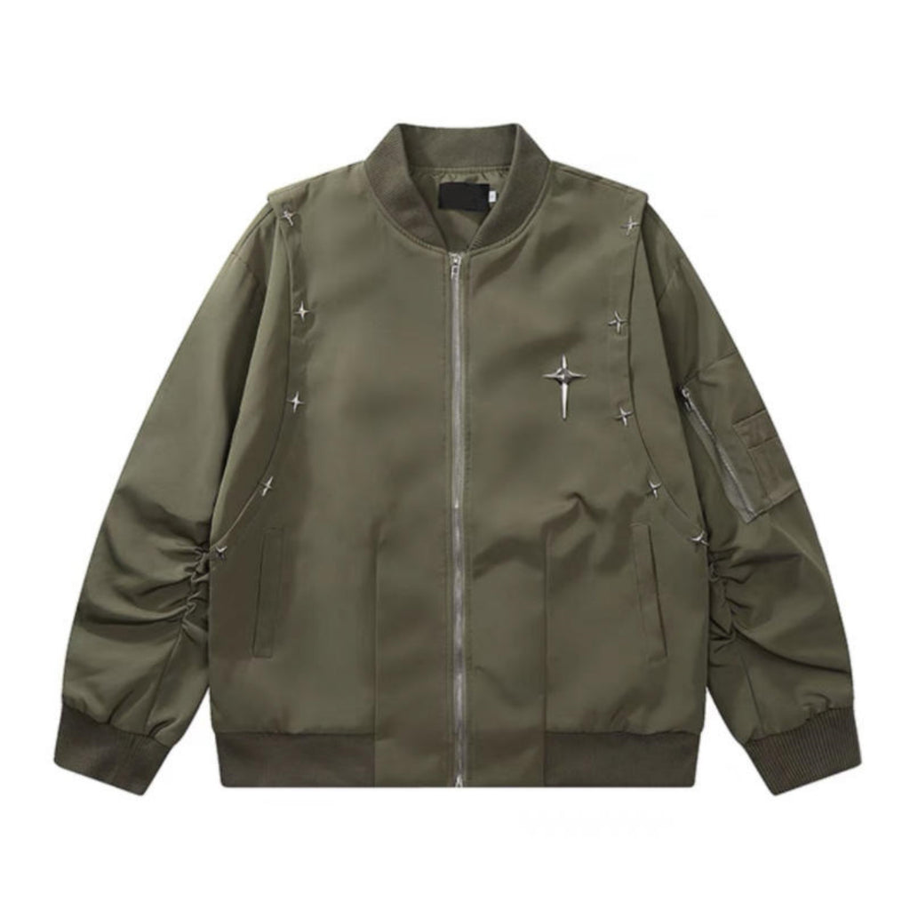 American Retro Street Metal Pilot Jacket