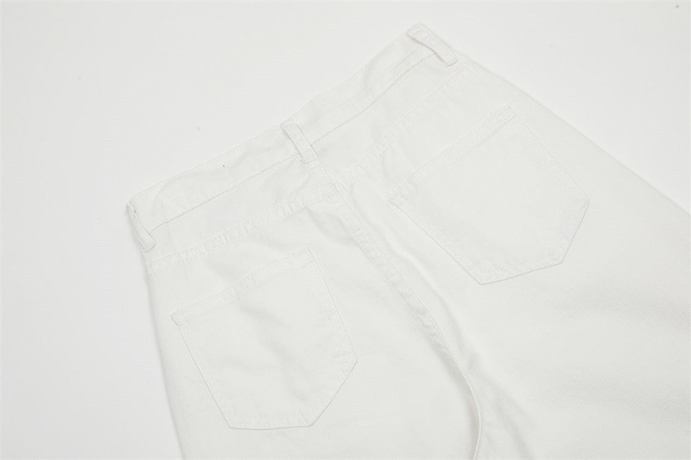 Men's American-style Graffiti Ripped Jeans