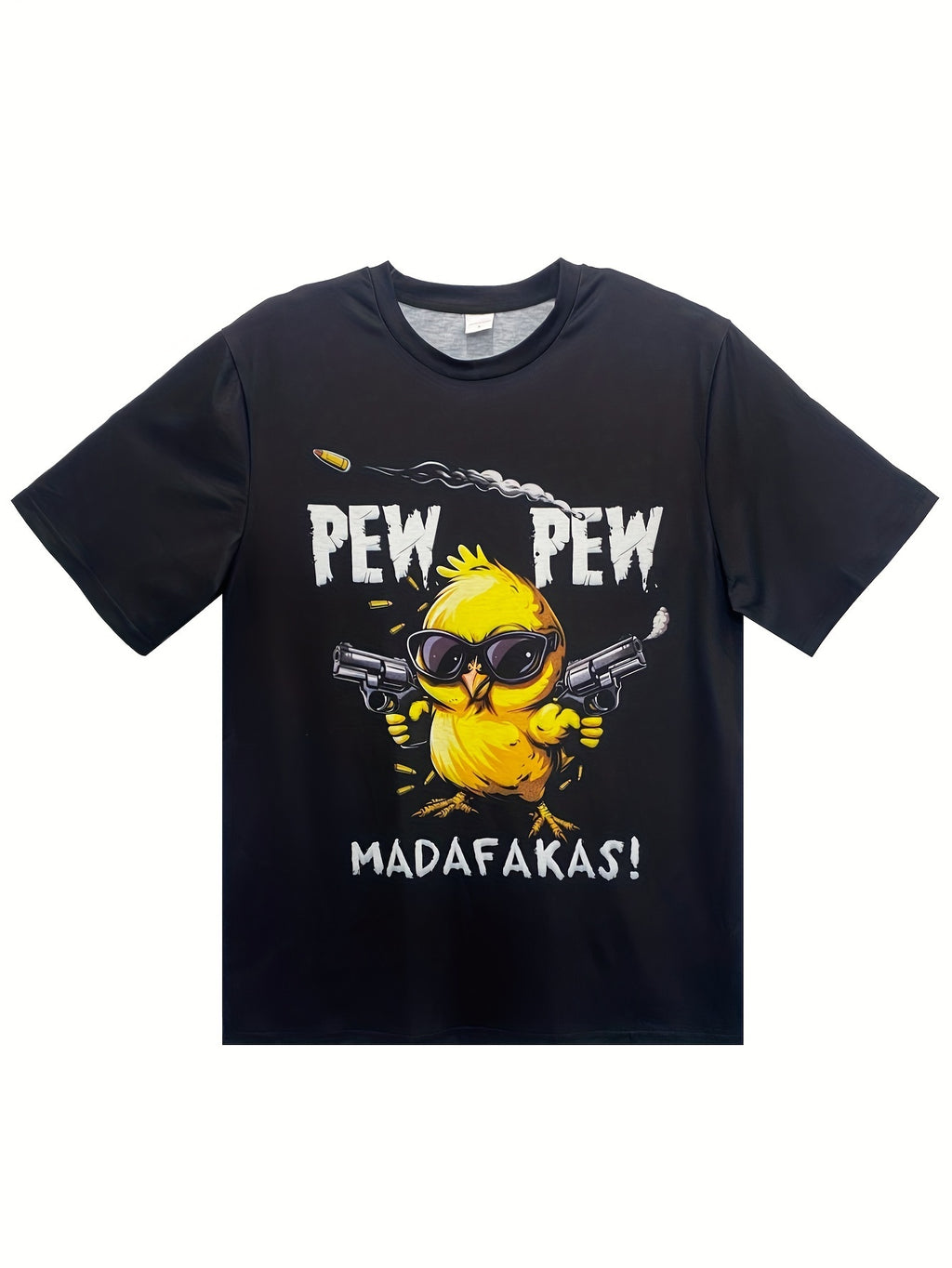 Men's Breathable Cool Girl Cartoon Printed Short Sleeved T-shirt, Casual Street Style Fashion, Round Neck, Men's Summer Casual Wear, Suitable For Running, Fitness, Daily Wear